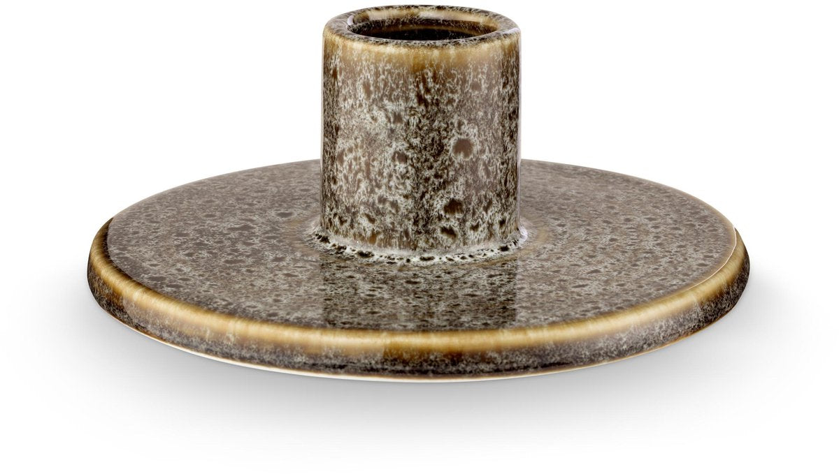 Vtwonen - bougeoir - vert - céramique - 12x5cm