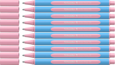 Schneider instruments d'écriture stylo à bille schneider - slider edge pastel - xb - pastel rose - 10 pièces - s-152229-10