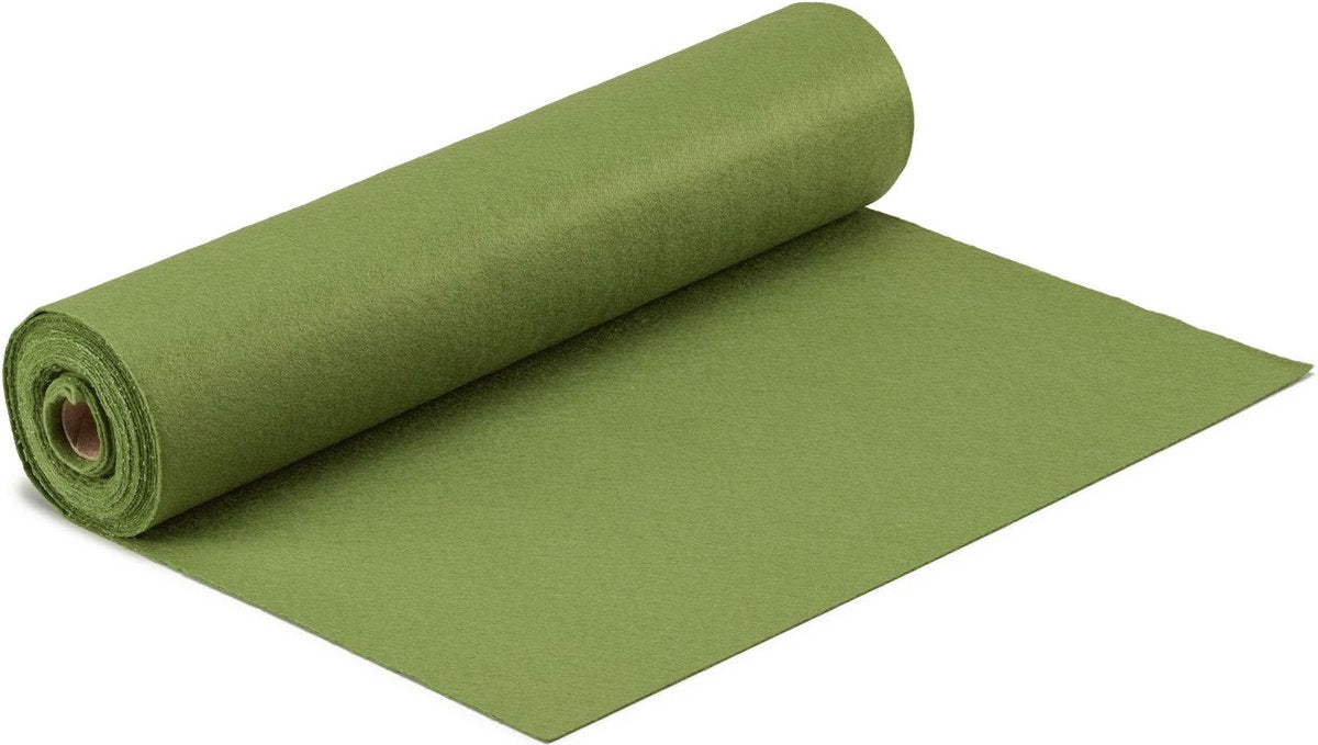 Vaessen creative feutre en rouleau - vert mousse - 1 mm - 45 cm x 5 m