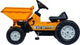 Tracteur à pédales Big - Jim dumper - camion benne - à partir de 3 ans - jaune - volant à trois branches - klaxon mécanique