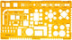 Modèle de combinaison d'architectes Aristo ii - échelle 1:50 - avec points d'encre - orange transparent - ar-5062