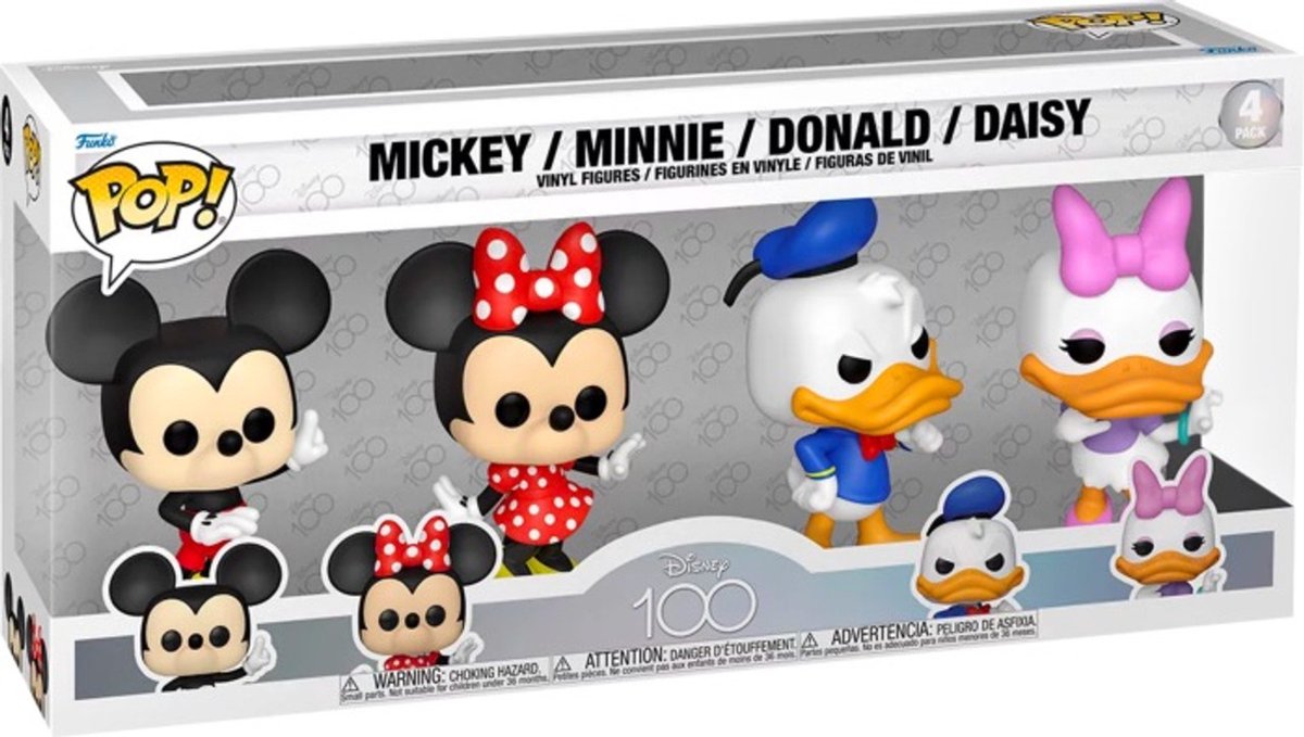 Funko pop 4-pack : mickey minnie donald daisy - pop