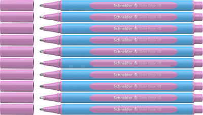 Schneider writing instruments stylo à bille schneider - slider edge pastel - xb - pastel lilas - 10 pièces - s-152228-10