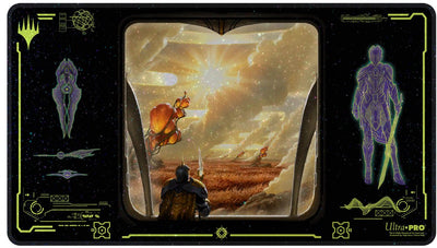 Ultrapro ultra pro - magie : le rassemblement - bord des éternités - adagia, tapis de jeu holofoil bastion balayé par le vent - royaume-uni