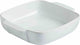 Plat à pâtisserie signature Pyrex carré - céramique - 22x22 cm - blanc