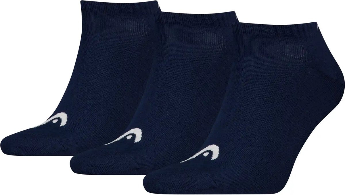 Head - unisexe - chaussettes pour baskets tous sports - entraînement - paquet de 3 - taille 43-46