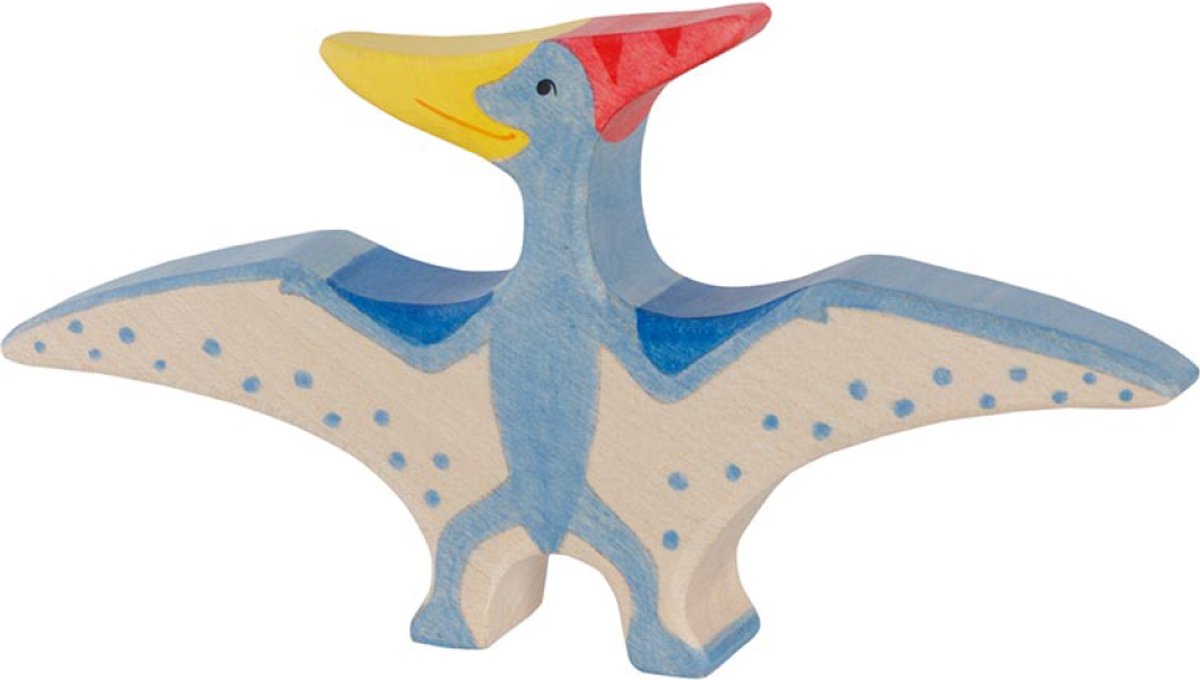 Dinosaure Holztiger - ptéranodon - 16x2,3x8,5cm - figurine en bois - fait main