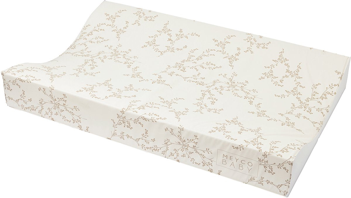 Matelas à langer branches bébé Meyco - sable - 50x70cm