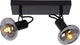 Lucide madee - spot de plafond (plafonnier) - 2xe14 - noir