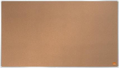 Tableau d'affichage pour tableau mémo grand écran Nobo impression pro en liège auto-cicatrisant - 710x400 mm - marron naturel - planificateur