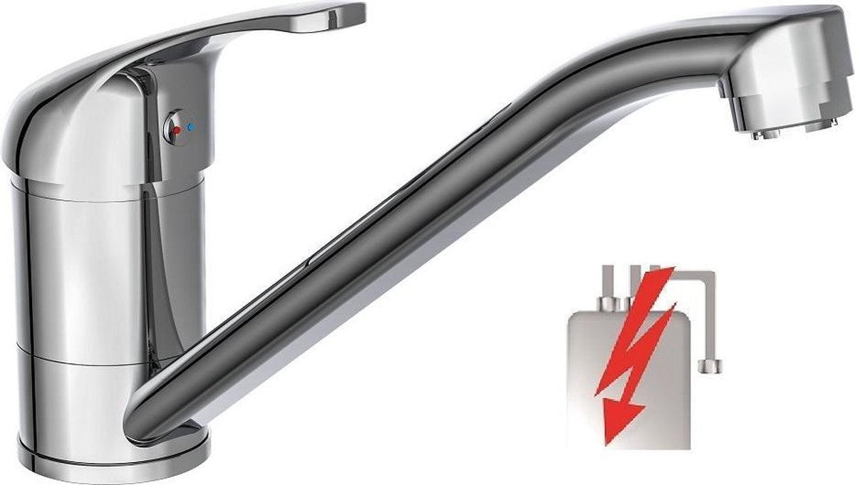 Schütte schütte one-boutton mélangeur ultra basse pression chrome -colored