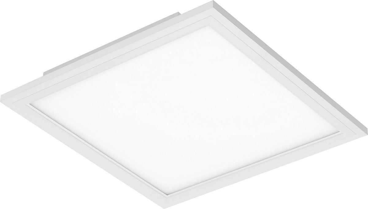 Briloner piatto - plafonnier - plafonnier avec détecteur de mouvement - ultraplat - lampe LED 12w - 1 300 lumen - capteur de lumière du jour - carré - blanc - 29,5 cm