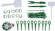 Ensemble d'accessoires pour plantes Kinzo - ensemble d'accessoires pour plantes 53 pièces - comprenant des étiquettes pour plantes, des attaches pour plantes et du fil de jardin - accessoires pour l'entretien des plantes