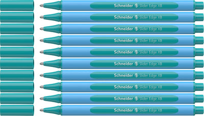 Schneider writing instruments schneider ballpoint pen - slider edge pastel - xb - pastel ocean - 10 pieces - s-152234-10