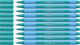 Schneider writing instruments schneider ballpoint pen - slider edge pastel - xb - pastel ocean - 10 pieces - s-152234-10