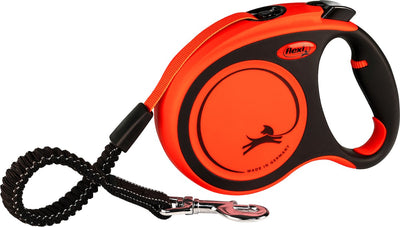 Laisse rétractable flexible xtreme tape - l - orange