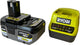 Ensemble énergétique Ryobi avec batterie 4,0 ah et chargeur rc18120-140x one+ 18v