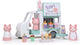 Ensemble de jeu en bois pour chaton, jouet à feuille tendre, milkshake van.