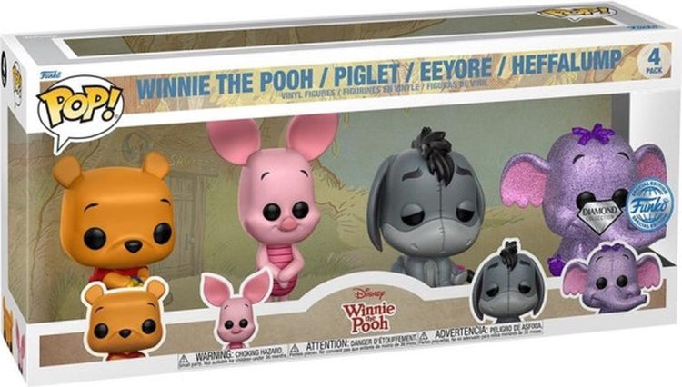 Funko-pop ! Disney Winnie l'ourson - Diamond US Exclusive 4-Pack