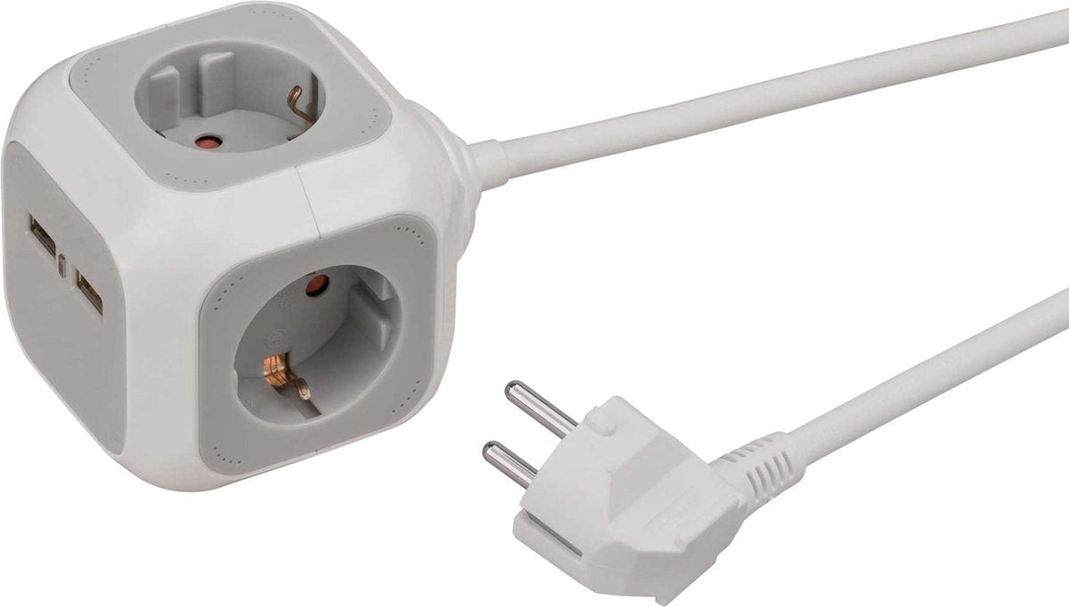 Brennenstuhl Alea-Power 2XUSB-Charger + Plug 4 fois
