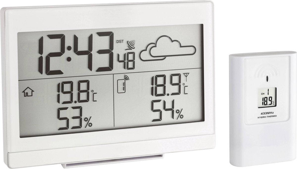 Tfa dostmann station météo sans fil casa 35.1135.02 blanc