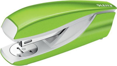 Agrafeuse Leitz wow - capacité d'agrafage de 30 feuilles - agrafes comprises - idéale pour le bureau à domicile - verte