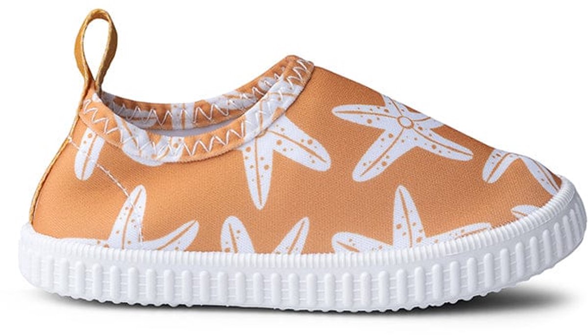 Essentiels de natation - chaussures d'eau - 0-7 ans - orange - 19-32 - imprimé étoiles - protection UV - antidérapant