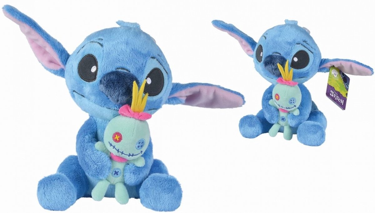 Simba Toys Stitch with Scrump - Peluche 35 cm - Peluche Lilo Stitch