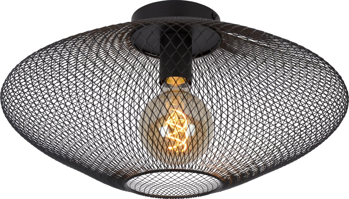 Lucide mesh - plafonnier (plafonnier) - ø 45 cm - 1xe27 - noir