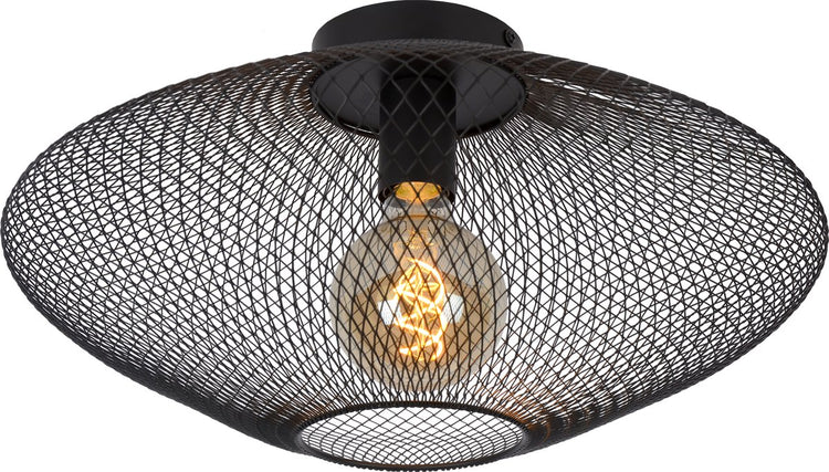 Lucide mesh - plafonnier (plafonnier) - ø 45 cm - 1xe27 - noir