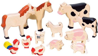 Goki Wooden Farm Set, 12dlg.