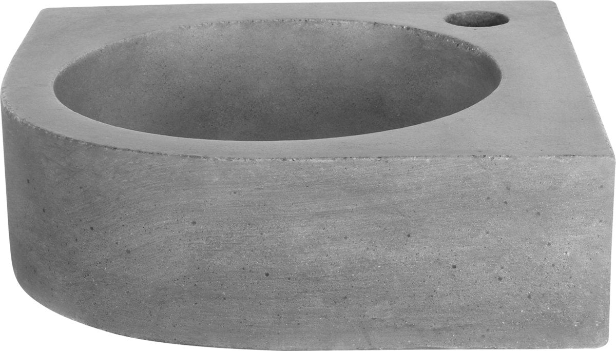 Differnz Fontaine d'angle Cleo 31,5x31,5x10cm béton gris foncé