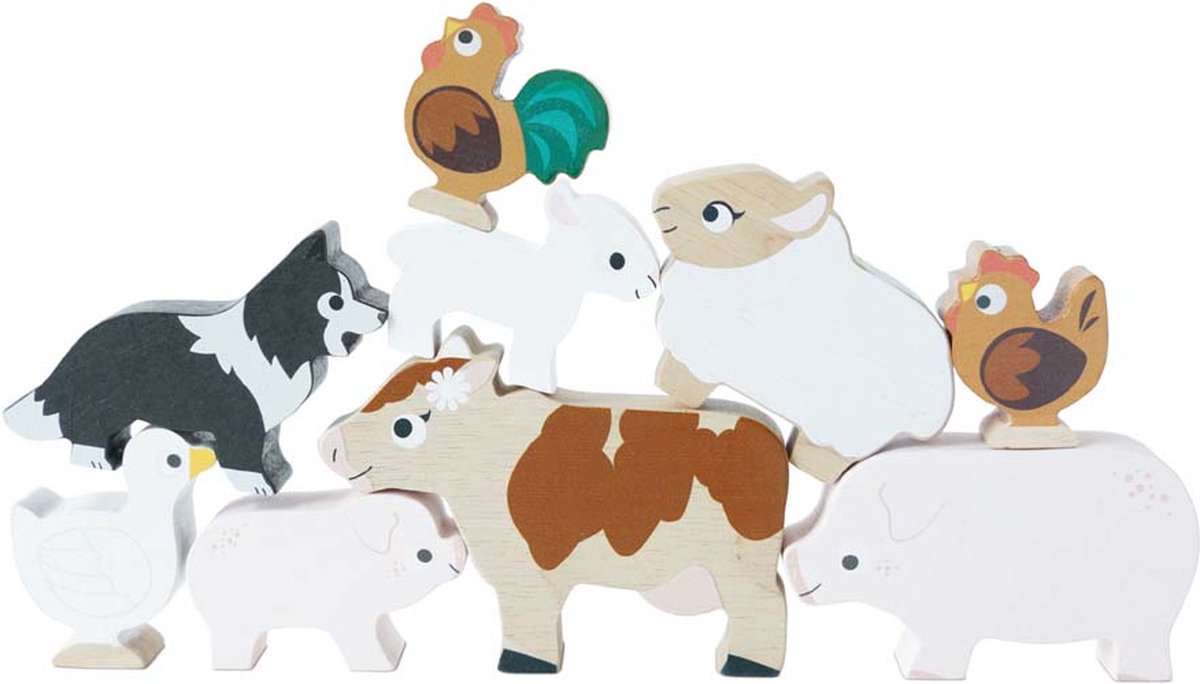 Le jouet de LTV - animaux de la ferme à empiler