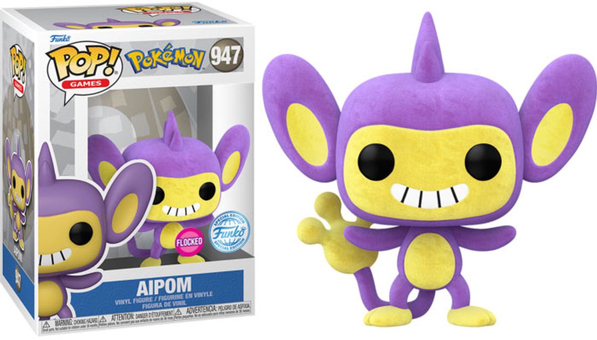 Funko-pop ! jeux : pokemon - aipom édition spéciale floquée exclusive #947