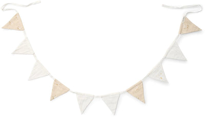 Petite guirlande hollandaise avec drapeaux - beige - naturels nouveau-nés - petite oie