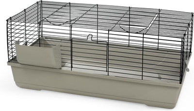 Beeztees baldo - cage à lapin - cage à rongeur - moka - 120x59x46 cm