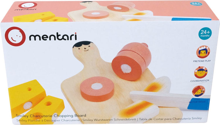 Planche à découper Mentari - charcuterie - 10x18x5,5cm - bois - 2 ans