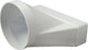 Adaptateur plastique rectangulaire Europlast ø125mm - 220x55mm - ksd25-125