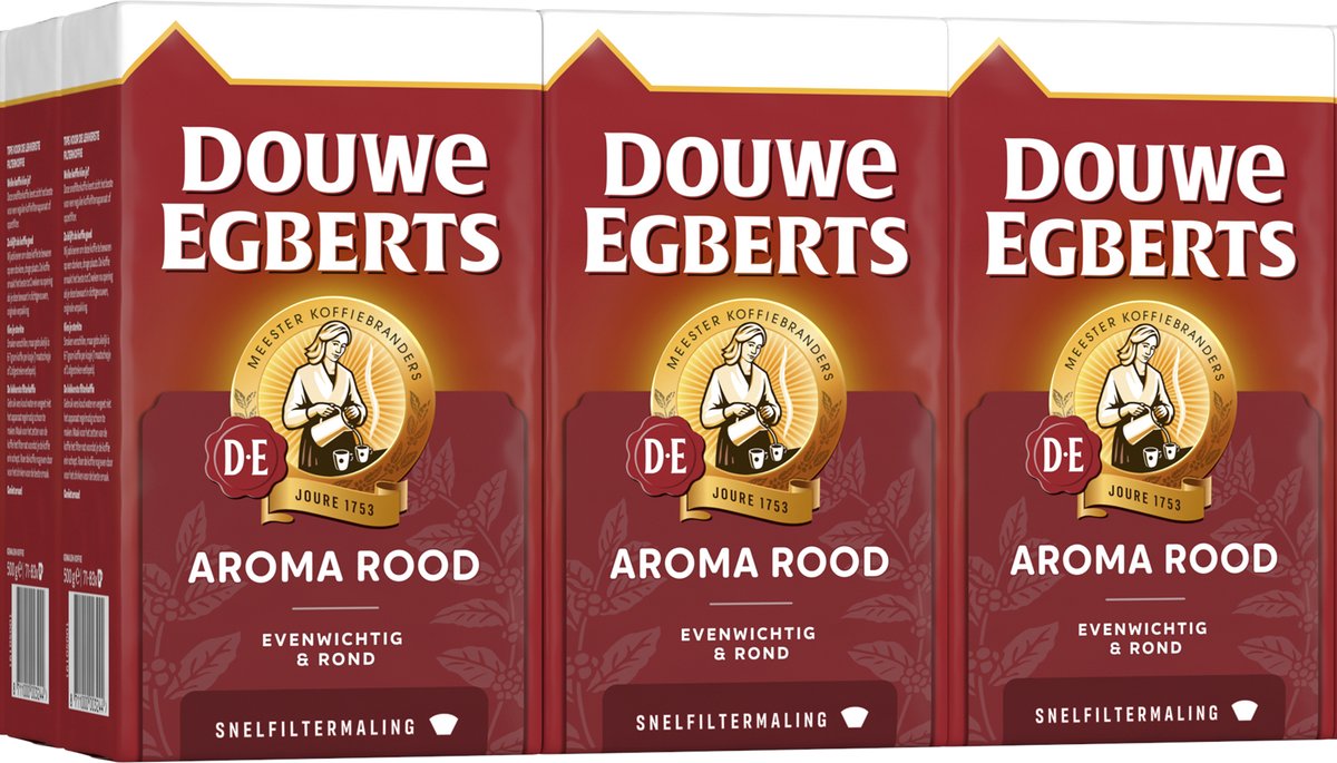 Douwe Egberts filtre rapide arôme rouge (6x 500gr)