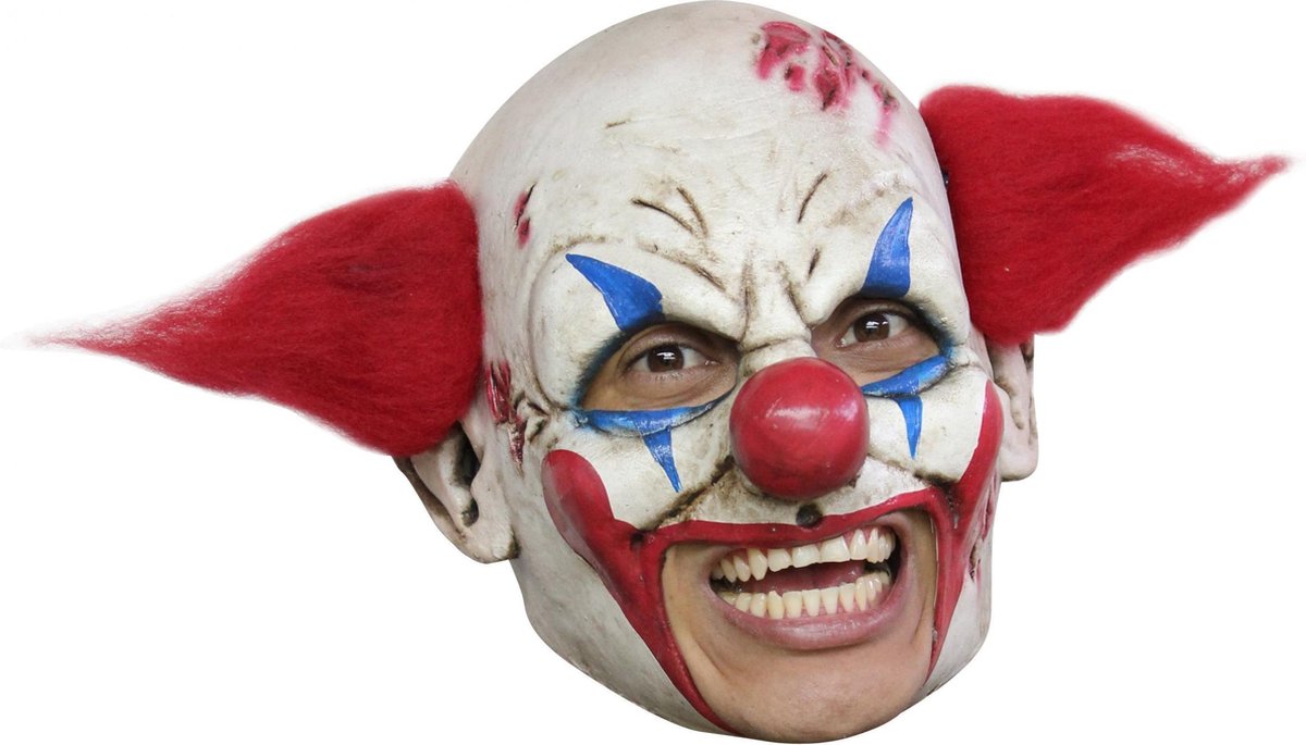 Vegaoo Masque de Clown pour Adultes Halloween - Masque de déguisement - Taille Unique