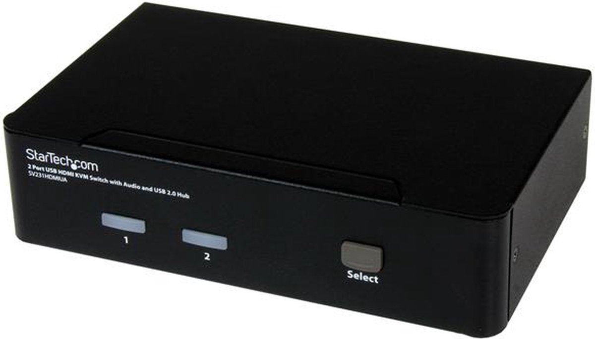 Startech .com Commutateur KVM USB HDMI 2 ports avec audio et hub USB 2.0