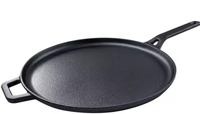 Poêle à crêpes en fonte Kinghoff kh1895 - ø29 cm, idéale pour cuire, rôtir et griller