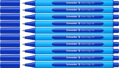 Instruments d'écriture Schneider stylo à bille Schneider - bord coulissant - plume xb - bleu - 10 pièces - s-152203-10
