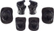 Nijdam set de protection skate enfants - neo nero - noir gris - taille s