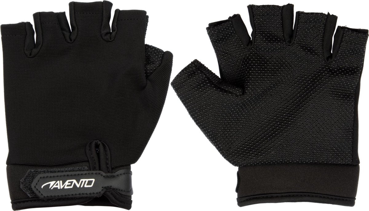 Avento gants de fitness en maille - noir - s m