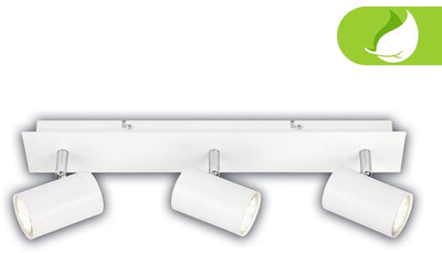 B.k.licht briloner isil a – spot en saillie – plafonnier LED – cherchez une source de lumière* – 50 000h – spots orientables – source de lumière remplaçable – blanc – 45x8x12,3 cm