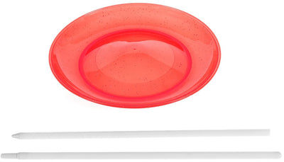Assiette de jonglerie Eureka avec un bâton rouge