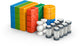 Geomag magicube 4 formes vrac recyclé - blocs de construction magnétiques - 128 pièces - à partir de 1 an