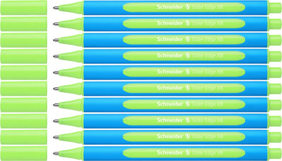 Instruments d'écriture Schneider stylo à bille Schneider - bord coulissant - xb - vert clair - 10 pièces - s-152211-10