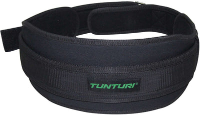 Ceinture de levage Tunturi 90 cm - ceinture d'haltères pour soulevé de terre - ceinture de dynamophilie pour squatting - ceinture de fitness - mousse eva - noir